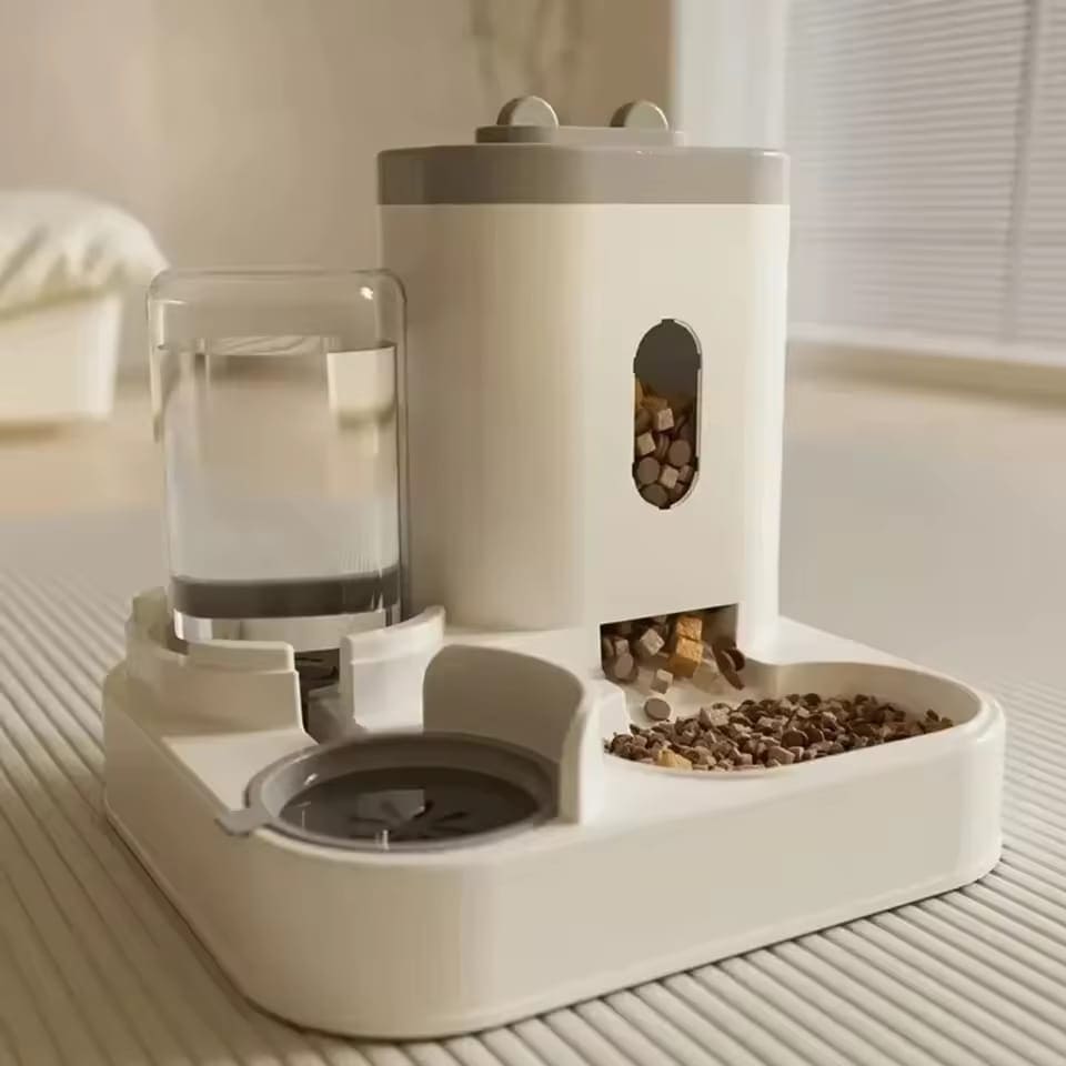 Alimentador Automático - Cuenco de Comida y Fuente de Agua